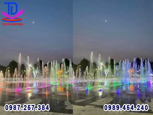 Đài phun nước tự động âm sàn