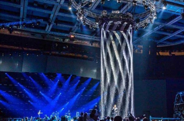 Màn nước kỹ thuật số vận hành ổn định và đạt hiệu quả thẩm mỹ cao.