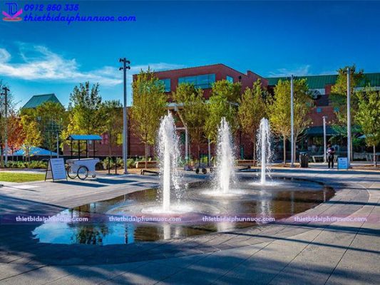Nhạc nước hình elip phù hợp với các khu đô thị, công trình công cộng