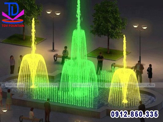 mẫu nhạc nước phố đi bộ đẹp