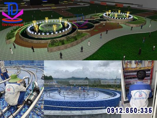 Lắp đặt đài phun nước chuẩn kỹ thuật đảm bảo công trình vận hành an toàn
