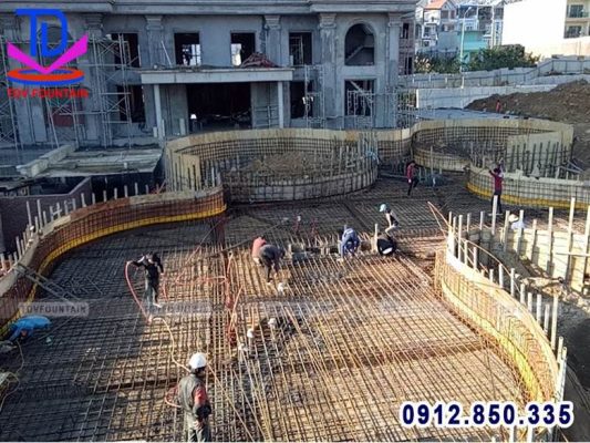 Thi công phần thô - xây dựng bể và hạ tầng kỹ thuật