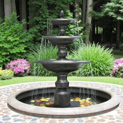 Cấu tạo chi tiết đài phun nước bằng bê tông