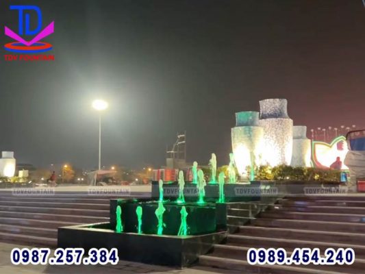 Thiết kế nổi bật của đài phun nước công viên Gia Lâm – Hà Nội