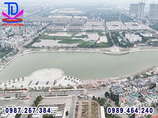 Tham khảo một số hình ảnh thi công dự án Đài Phun Nước Công Viên Gia Lâm – Hà Nội do TDV Fountain thực hiện