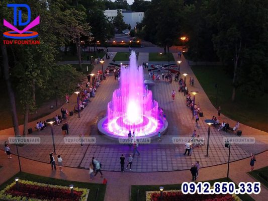 lắp đặt nhạc nước công viên