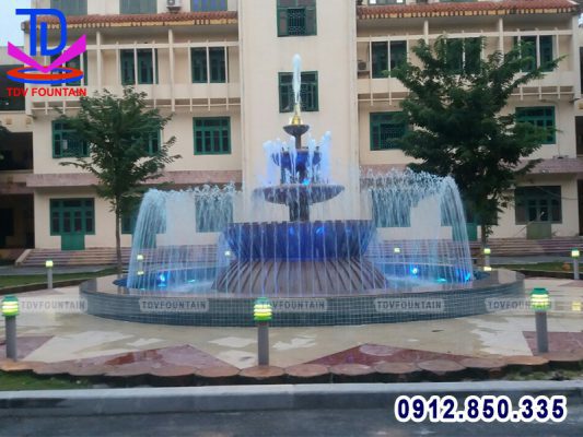 Đài phun nước trụ sở công an tỉnh Phú Thọ