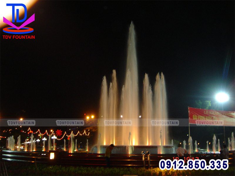 Lắp đặt đài phun nước trung tâm thành phố Thái Nguyên