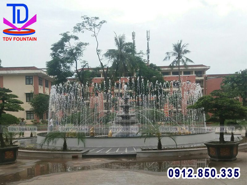 Lắp đặt đài phun nước trường Đại học Sư phạm TDTT Hà Nội