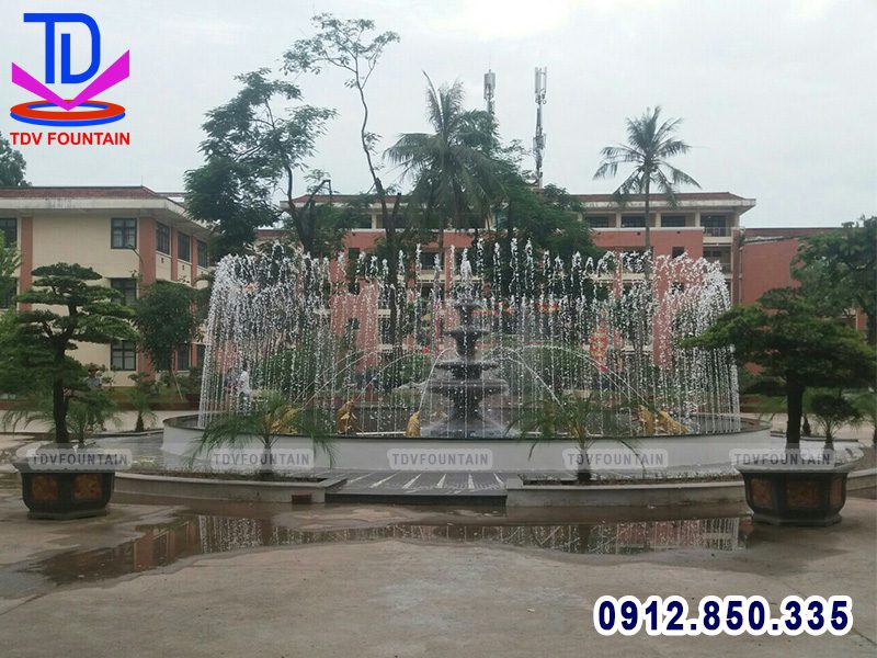 Đài phun nước bể tròn trường Đại học sư phạm TDTT Hà Nội