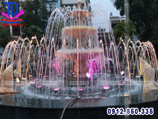 Đài phun nước vườn hoa Nguyễn Quán Quang
