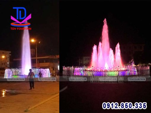 Đèn chiếu dưới nước 54w đổi màu RGB cho đài phun nước