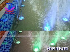 Đèn led đài phun nước 36w RGB