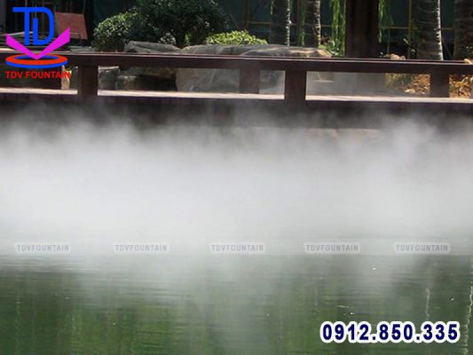 Hiệu ứng phun sương mù lắp cho sông hồ