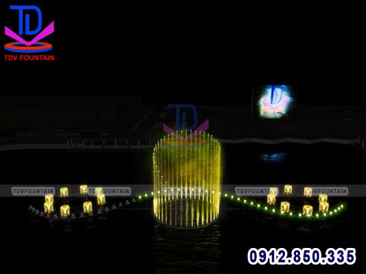 Thiết kế dựng phim nhạc nước 3D trên Hồ Xuân Hương