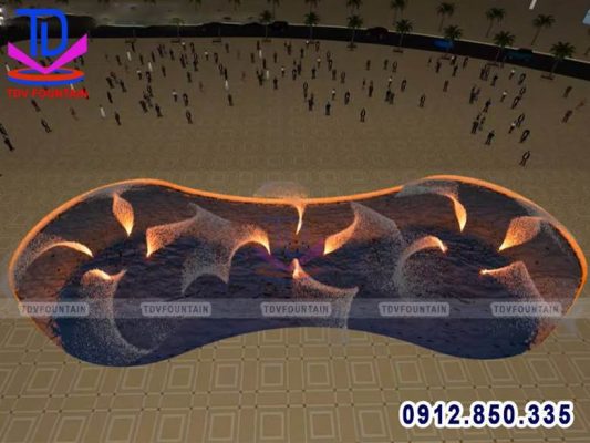 Thiết kế nhạc nước khu du lịch Tuần Châu – Quảng Nam được chú trọng cả về yếu tố thẩm mỹ lẫn kỹ thuật.