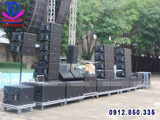 Khi lựa chọn thiết bị âm thanh cho nhạc nước, các bạn cần quan tâm đến thương hiệu của sản phẩm. 