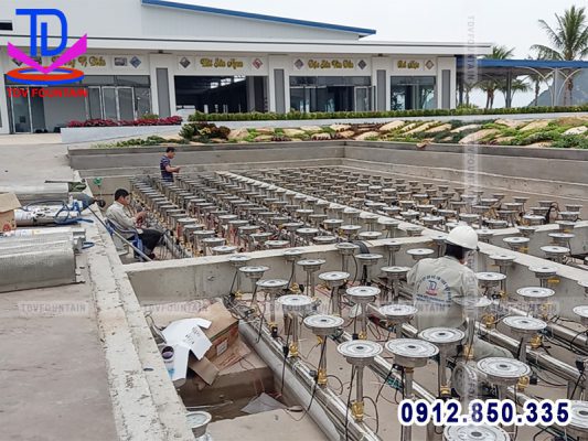 Đấu nối hệ thống đèn âm sàn DMX tại Quảng Ninh