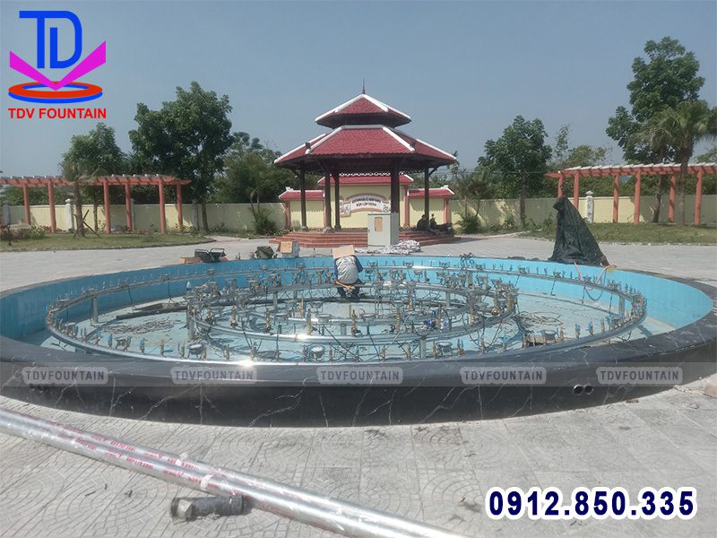 Lắp đặt thiết bị đài phun nước tại Huế