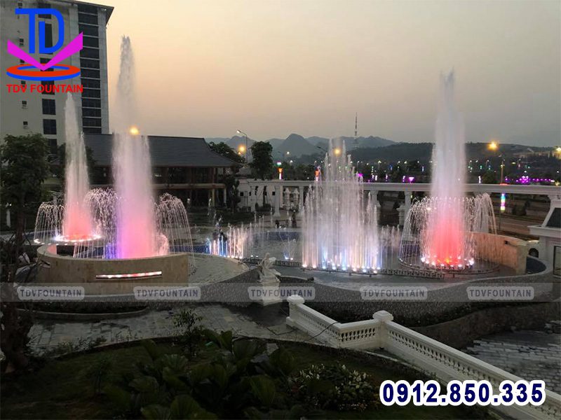 Nhạc nước khách sạn Hoàng Nhâm - Lai Châu