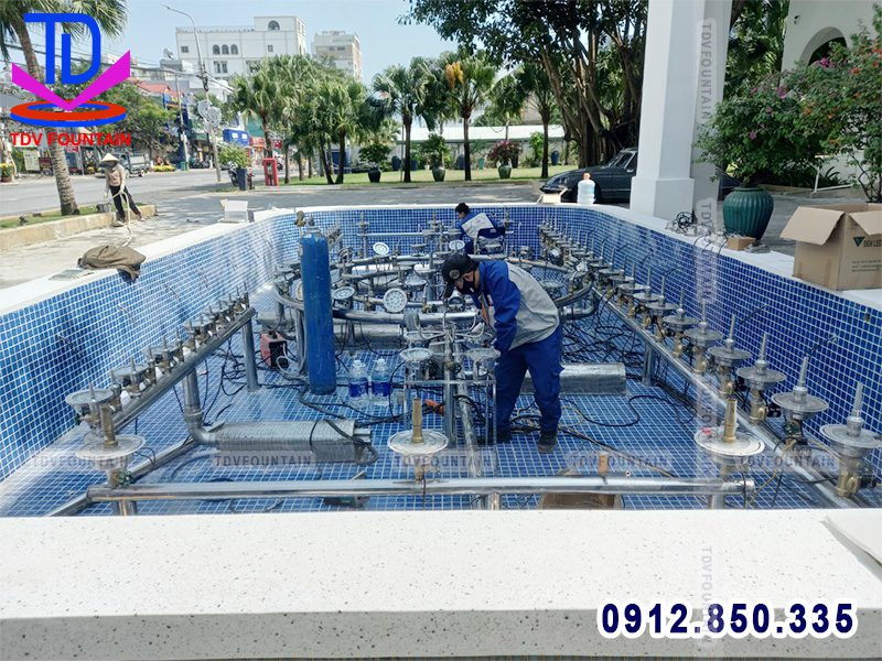 Thiết kế thi công nhạc nước Risemount Primier resort