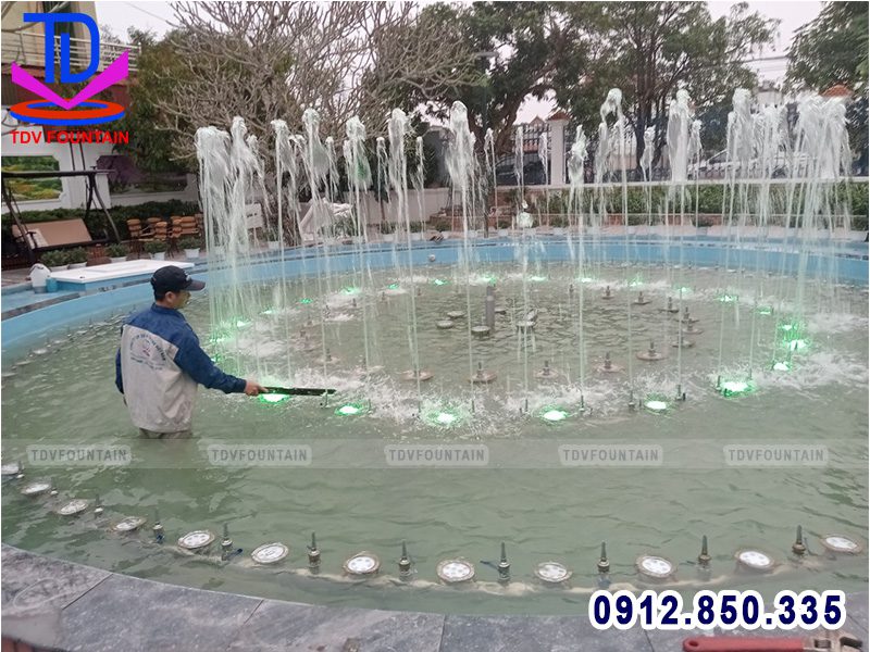Căn chỉnh đài phun nước tại Hà Nam