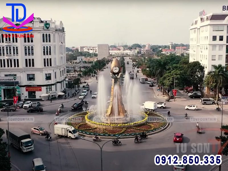 Đài phun nước cột đồng hồ Từ Sơn - Bắc Ninh