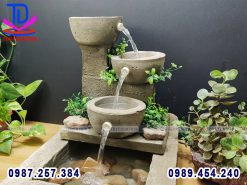 Đài phun nước chậu đá handmade