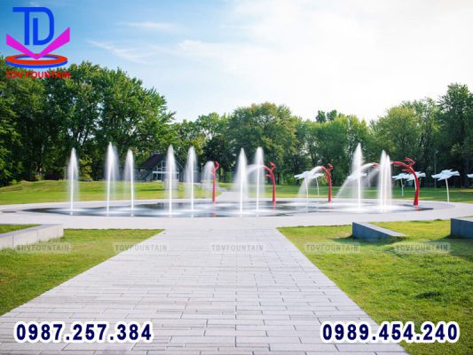 Sân phun nước cho công viên