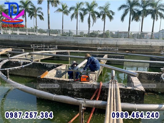 Đài phun nước hồ Hùng Vương - Phúc Yên - Vĩnh Phúc 2