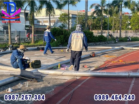 Đài phun nước hồ Hùng Vương - Phúc Yên - Vĩnh Phúc 3