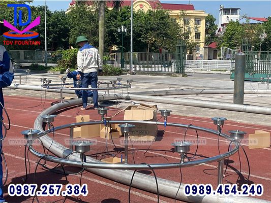 Đài phun nước hồ Hùng Vương - Phúc Yên - Vĩnh Phúc 7