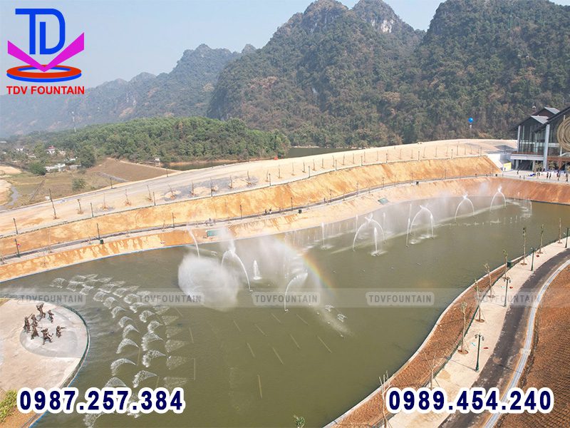 Nhạc nước nhà ga cáp treo Hương Bình - Chùa Tiên - Hòa Bình 11