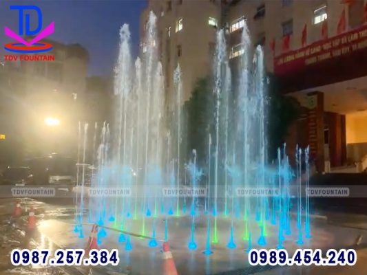 Sàn phun nước lập trình BTL Cảnh vệ tại Trấn Vũ - Ba Đinh - Hà Nội 8