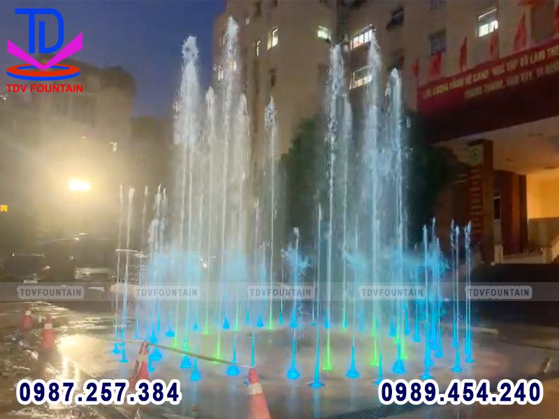 Sàn phun nước lập trình BTL Cảnh vệ tại Trấn Vũ - Ba Đinh - Hà Nội 8