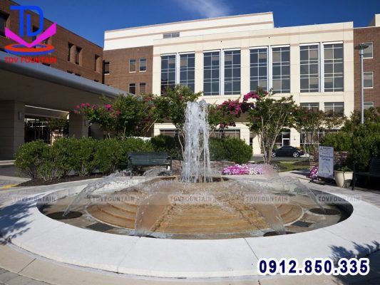 TDV Fountain nhận thiết kế, thi công đài phun nước bệnh viện theo yêu cầu