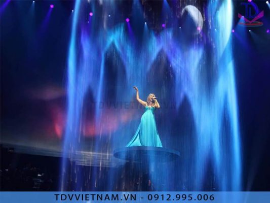 Màn nước trang trí là hệ thống phun nước được thiết kế theo dạng màn rơi thẳng đứng hoặc vách nước