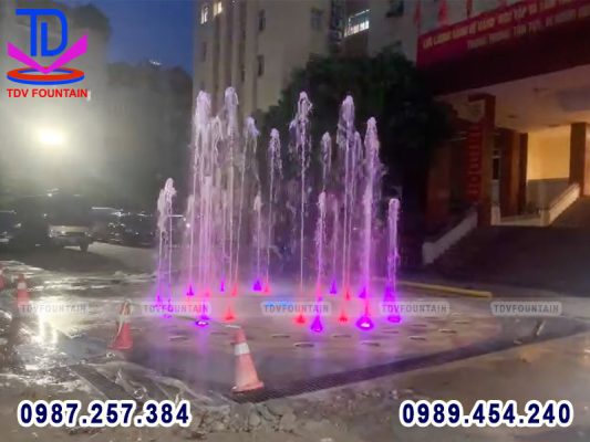 Đài phun nước cảnh quan là công trình sử dụng hệ thống bơm và vòi phun