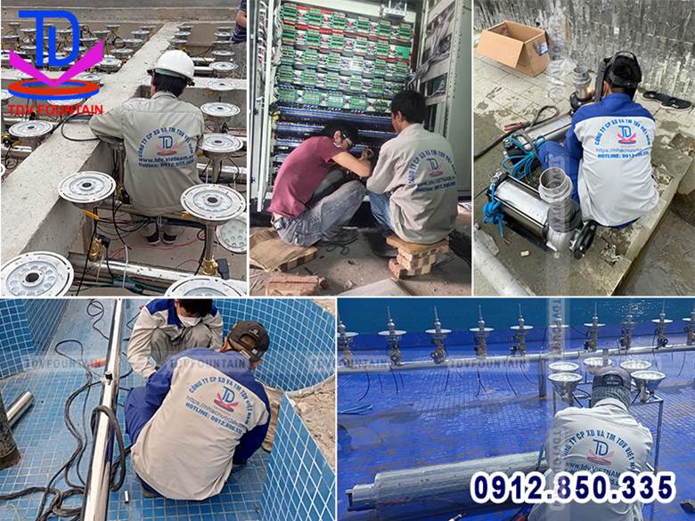 Giải pháp an toàn trong quá trình thi công nhạc nước