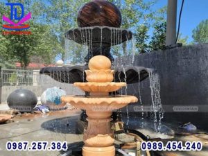Đài phun nước bê tông bền bỉ theo thời gian