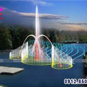 đài phun nước phao nổi
