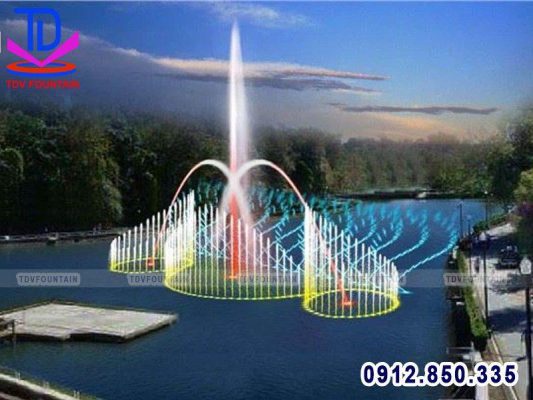 đài phun nước phao nổi
