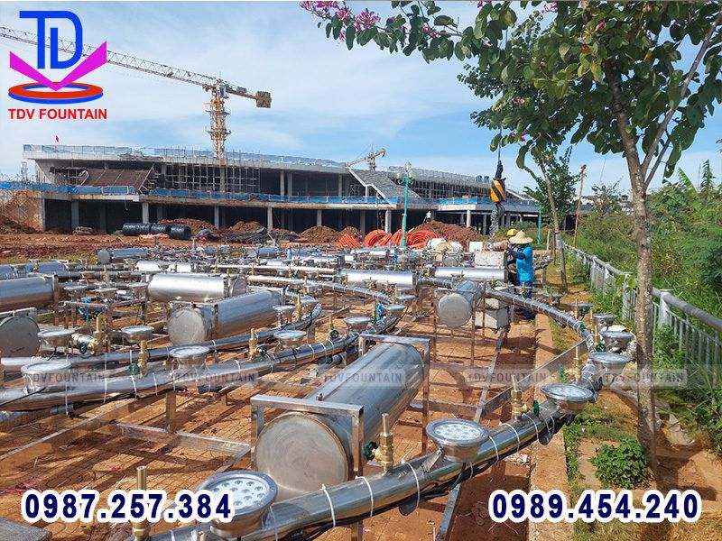 Những hạng mục cần có khi thi công nhạc nước công viên