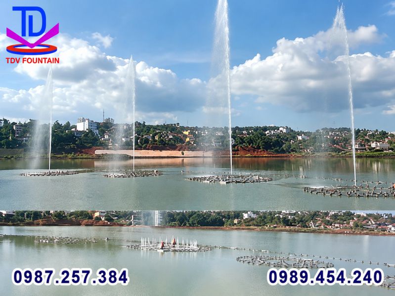 thiết kế ánh sáng cho nhạc nước trên hồ