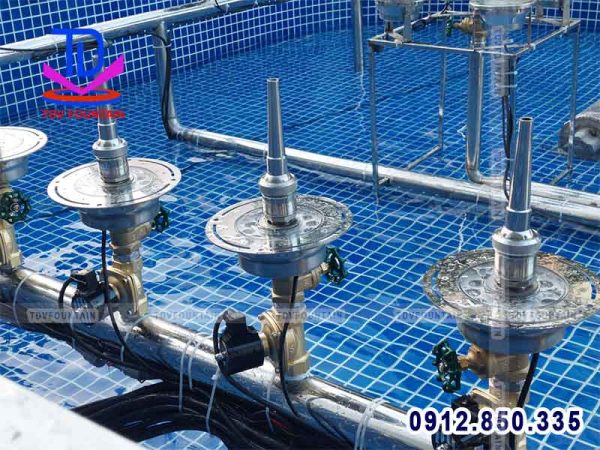 đèn led đài phun nước