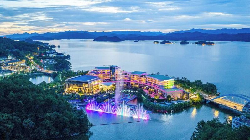 giải pháp nhạc nước nổi cho resort